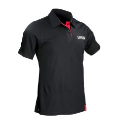 PCFIS Playera tipo polo dry fit para caballero color negro talla CH Urrea PCFIS URREA