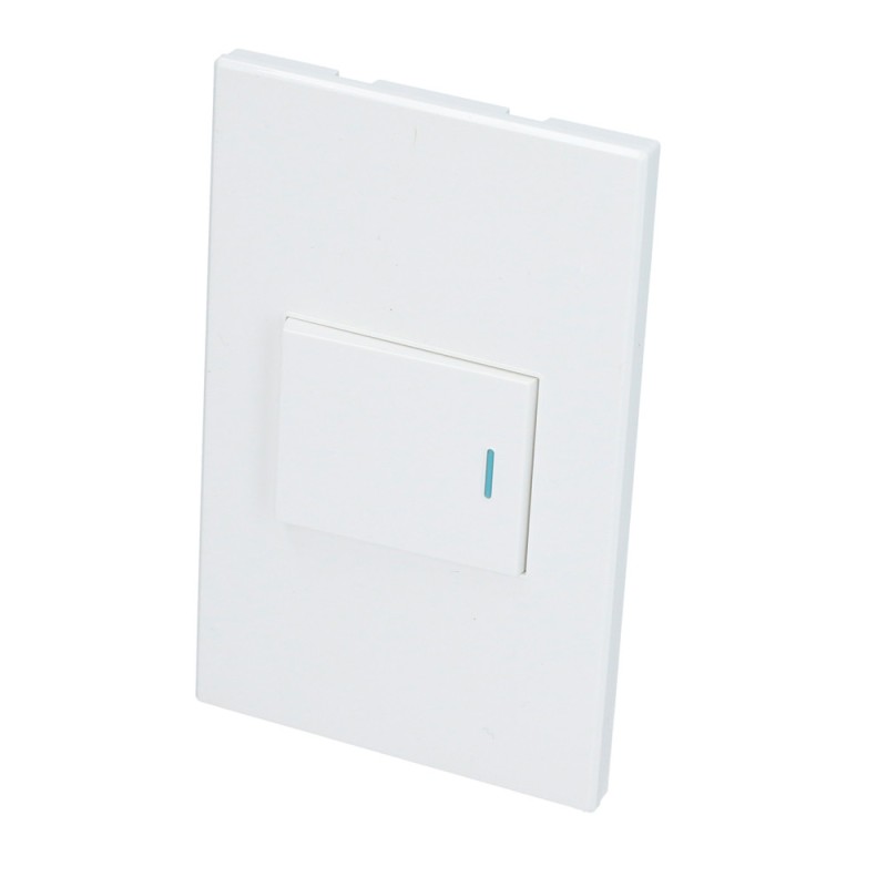 P620B Placa 1 Interruptor 1/2 línea Premium color blanco Surtek P620B SURTEK