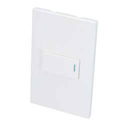 P619B Placa 1 Interruptor 1/3 línea Premium color blanco Surtek P619B SURTEK