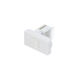 P615B Toma para teléfono 1/3 línea Premium color blanco Surtek P615B SURTEK