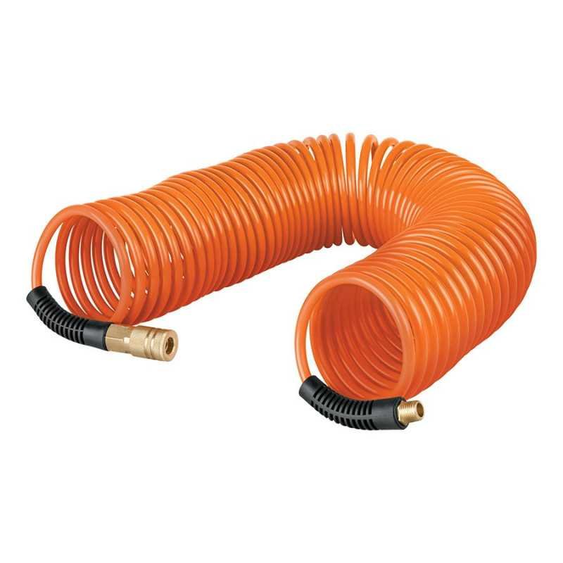 Manguera Tipo Resorte Para Compresor 7.6 M X 1/4' Truper