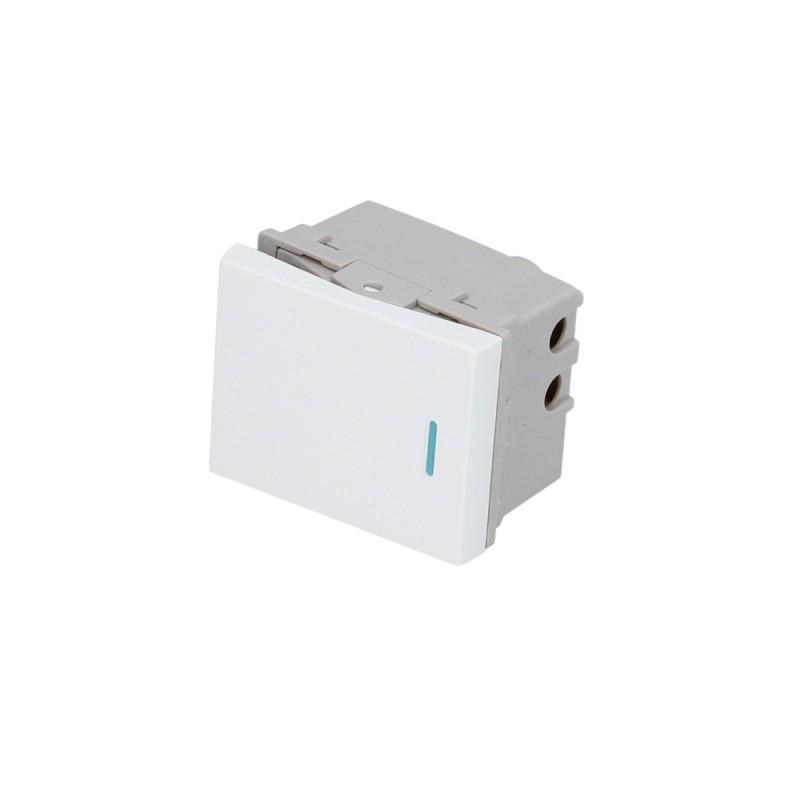 P606B Interruptor 1/2 línea Premium color blanco Surtek P606B SURTEK