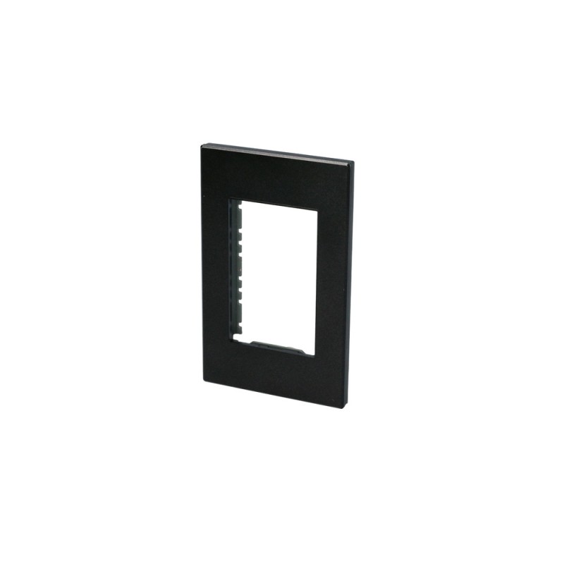 P603N Placa 1 módulo 1/1 línea Premium color negro Surtek P603N SURTEK