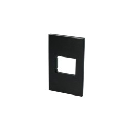 P601N Placa 1 módulo 1/2 línea Premium color negro Surtek P601N SURTEK