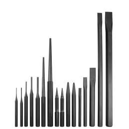NO.7 Juego de puntos punzones cinceles y botadores 16 piezas Urrea NO.7 URREA