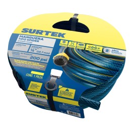 M12S25P Manguera para jardín spider con conector plástico 1/2" 25 m Surtek M12S25P SURTEK