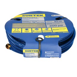 M12S25 Manguera para jardín tejido spider con conector metálico 1/2" 25 m Surtek M12S25 SURTEK