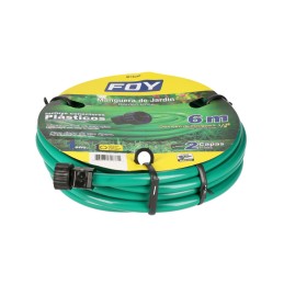 M12L6P Manguera para jardín lisa con conector plástico 1/2" 6 m Foy M12L6P FOY