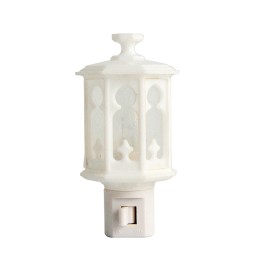 LUN06 Lámpara decorativa de noche farol blanco 127 V Foy