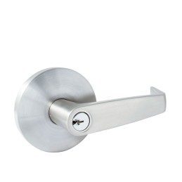 LR030B Manija cilíndrica plana función baño acero inoxidable llave estándar blíster Lock LR030B LOCK