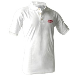 LPOBL Playera tipo polo para caballero color blanco talla L Lock LPOBL LOCK