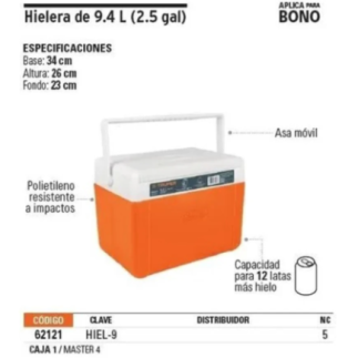 Hielera de 9.4L Truper 62121