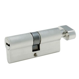 LCM70QNS Cilindro europeo 70 mm función sencilla níquel satinado llave de puntos en caja Lock LCM70QNS LOCK