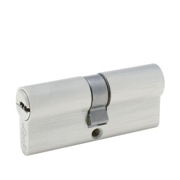 LC70QNS Cilindro europeo 70 mm función doble níquel satinado llave de puntos en caja Lock LC70QNS LOCK