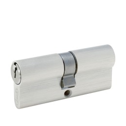 LC70ENS Cilindro europeo 70 mm función doble níquel satinado llave estándar en caja Lock LC70ENS LOCK