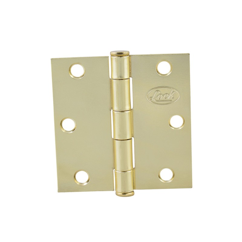 LBC20LB Bisagra cuadrada perno suelto de acero latón brillante 2" x 2" Lock LBC20LB LOCK