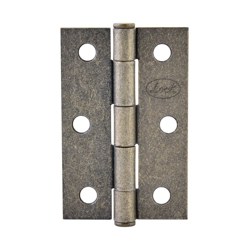 LBA15LA Bisagra alargada de acero latón antiguo 1" x 1.06" Lock LBA15LA LOCK