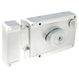 L7725ATAIN Cerradura de sobreponer función ancla acero inoxidable llave de puntos en caja Lock L7725ATAIN LOCK