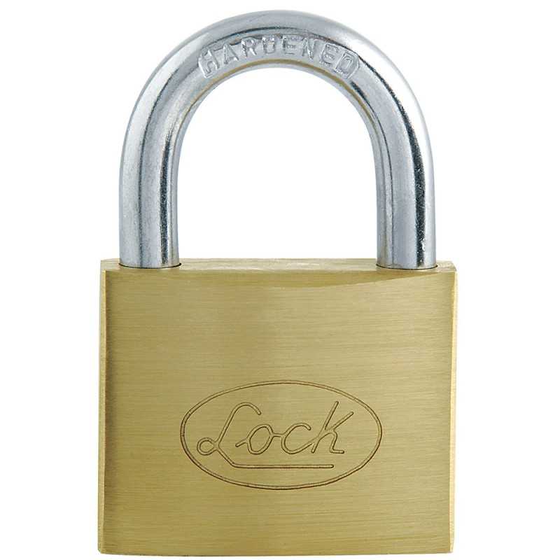 L22S38ELBB Candado de acero corto 38 mm acabado latonado llave estándar Lock L22S38ELBB LOCK