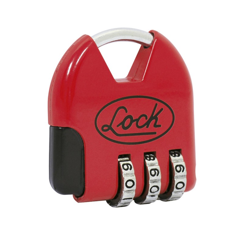 L21M36 Candado de combinación programable para maleta rojo 36 mm Lock L21M36 LOCK