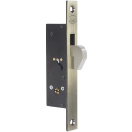 L2101 Cerrojo para embutir de gancho latón antiguo llave tetra en caja Lock L2101 LOCK