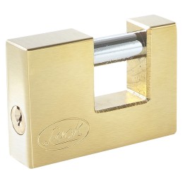 L20C75EB Candado de acero para cortina metálica 75 mm latón brillante llave estándar Lock L20C75EB LOCK