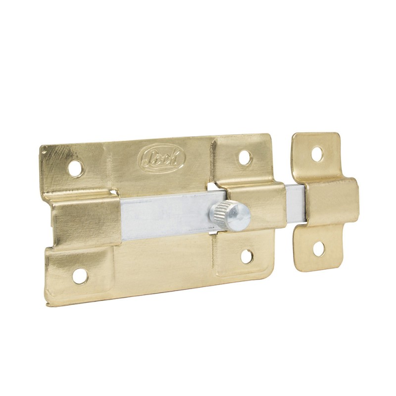 L038LBB Pasador de sobreponer 12 cm latón brillante Lock