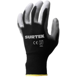 GNPM Guantes de Nailon con recubrimiento de poliuretano M Surtek GNPM SURTEK