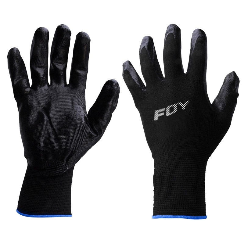 GNNMF Guantes de Nailon con recubrimiento de nitrilo M Foy GNNMF FOY