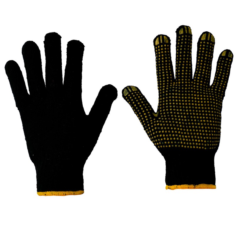 GAPM Guantes de algodón con puntos de PVC talla M Surtek GAPM SURTEK