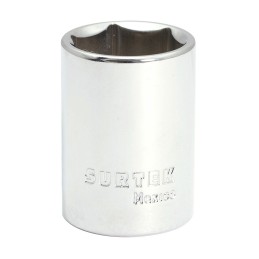 F5840H Dado en pulgadas cuadro de 1/2" 6 puntas 1-1/4" Surtek F5840H SURTEK