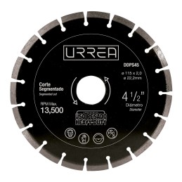 DDPS45 Disco de diamante segmentado 4-1/2" Urrea