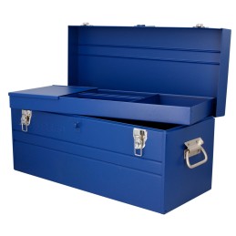 D8A Caja portaherramientas metálica color azul 23" x 10" x 11" Urrea D8A URREA