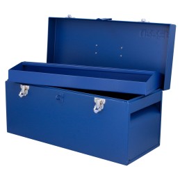 D6A Caja portaherramientas metálica color azul 20" x 8" x 9" Urrea D6A URREA