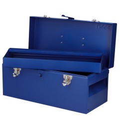 D3A Caja portaherramientas metálica color azul 16" x 7" x 7" Urrea D3A URREA