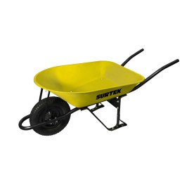 CAT45S Carretilla reforzada con bastidor metálico 4.5 Ft3 llanta sólida de caucho Surtek CAT45S SURTEK