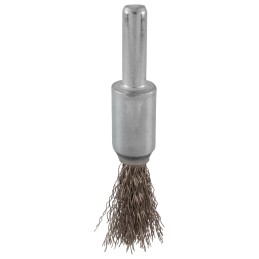 C952 Carda copa ondulada alambre fino de acero inoxidable 1/2" x 0.20 mm con zanco 1/4" Urrea C952 URREA