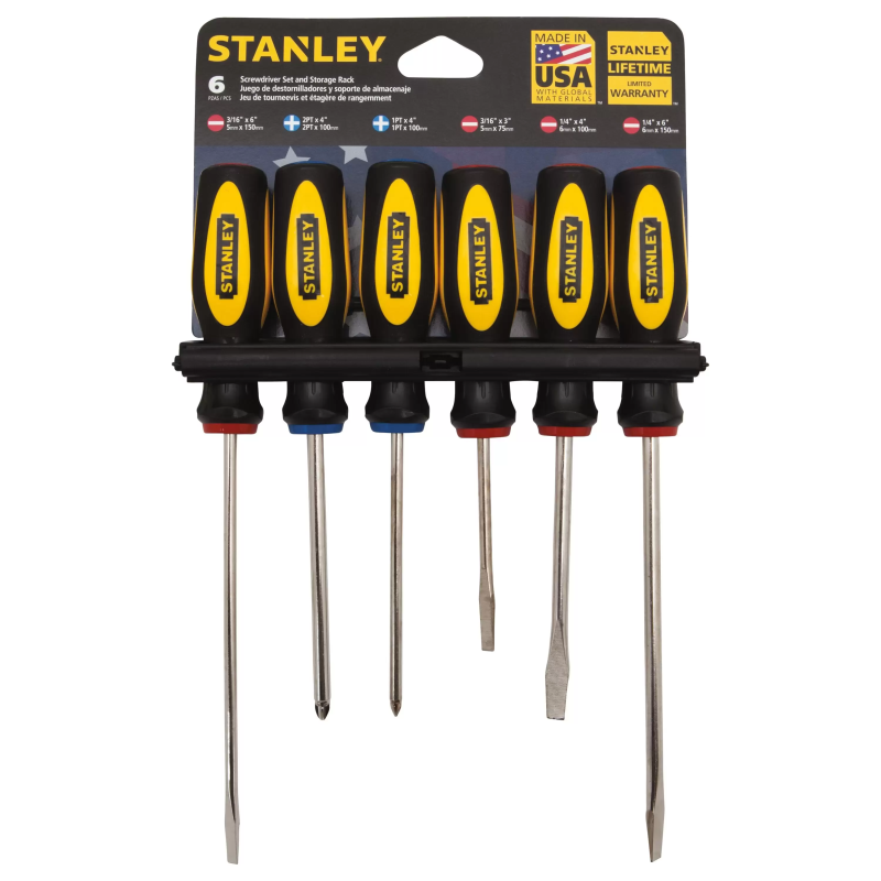 Desarmadores Phillips Y Std 6 Piezas Stanley 60060