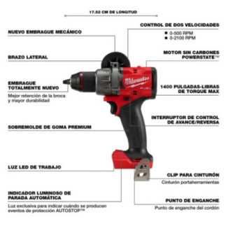 Combo Rotomartillo 1/2" + Atornillador de Impacto 1/4" 18 V  Milwaukee 3697-22