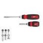 Desarmadores Multipunta Matraca 14 en 1 y 8 en 1 2 piezas MILWAUKEE 48222905