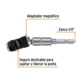 Adaptador Articulado De 120 Mm Magnético Para Puntas, Expert Truper 101965