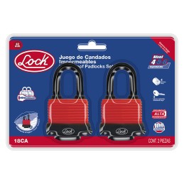 18CA Juego de candados impermeables largos 40 mm llave estándar 2 piezas Lock 18CA LOCK