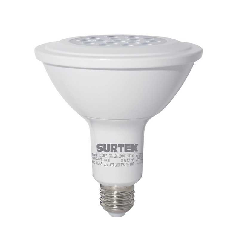 153107 Lámpara de LED Tipo PAR38 20 W luz cálida Surtek 153107 SURTEK