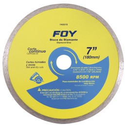 143512 Disco de diamante continuo 7" Foy 143512 FOY