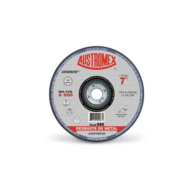 Disco Para Desbaste Metal 7" Austromex 555 Grindmore AUS555 AUSTROMEX