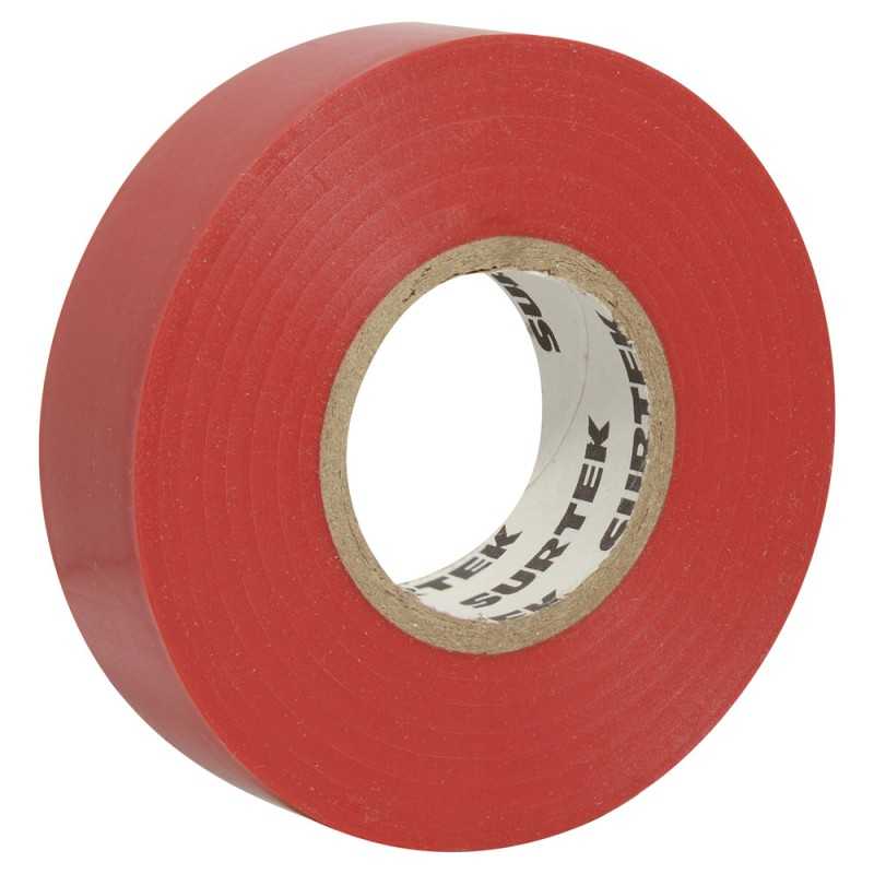 138009 Cinta para aislar roja 19 mm x 9 m Surtek 138009 SURTEK