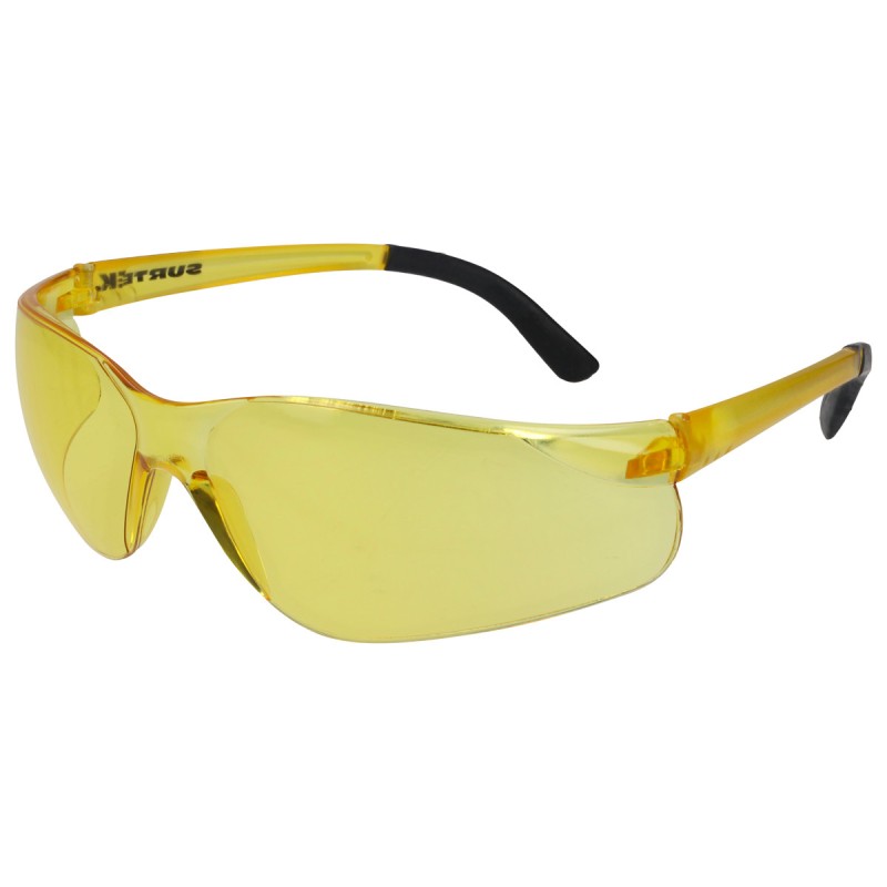 137678 Lentes de seguridad modelo Panoramic ámbar Surtek 137678 SURTEK