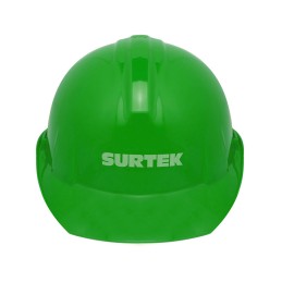 137313 Casco de seguridad con ajuste de intervalos color verde Surtek 137313 SURTEK