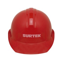 137312 Casco de seguridad con ajuste de intervalos color rojo Surtek 137312 SURTEK