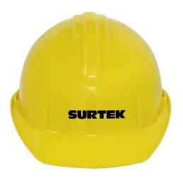 137308 Casco de seguridad con ajuste de intervalos color amarillo Surtek 137308 SURTEK